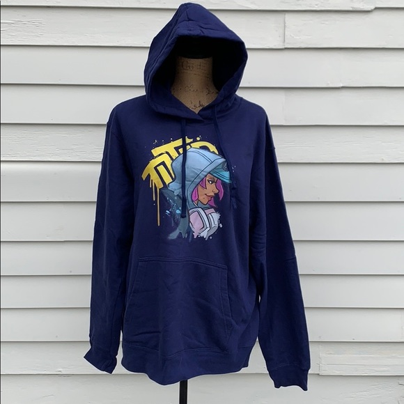 Fortnite TEKNIQUE graffiti girl hoodie - Picture 1 of 3